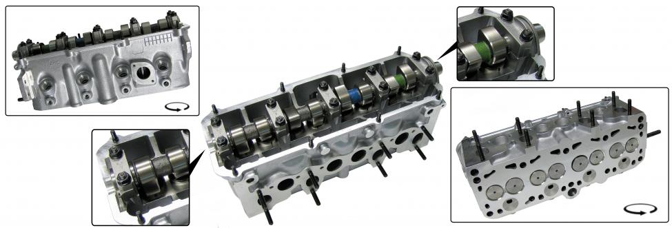 Zylinderkopf komplett mit Nockenwelle für Turbo-Diesel 1600cc