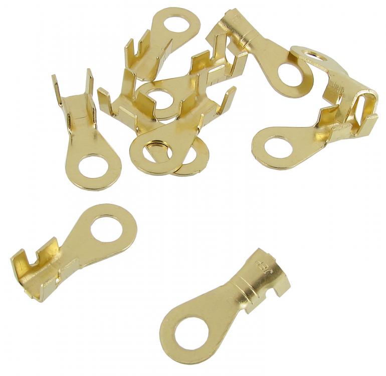 Unisolierte Ringkabelschuhe 5 mm für 4,0-6,0 mm² Kabel