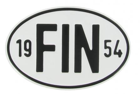Länderplakette: FIN 1954