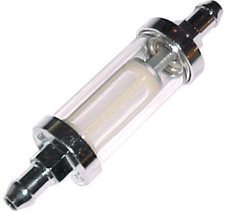 Kraftstofffilter für Vergasermotoren verchromt