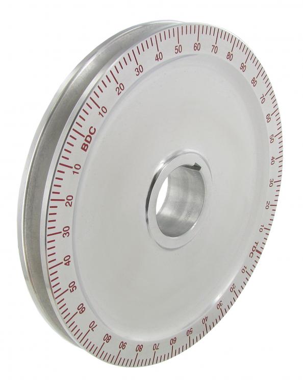 Aluminium Kurbelwellenriemenscheibe 170mm mit roter Skalierung
