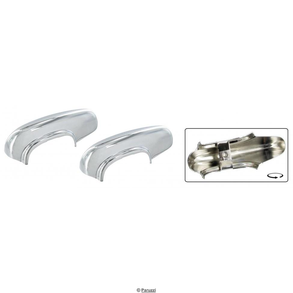 Stoßstangenschutz aus verchromtem Stahl (pro Paar)