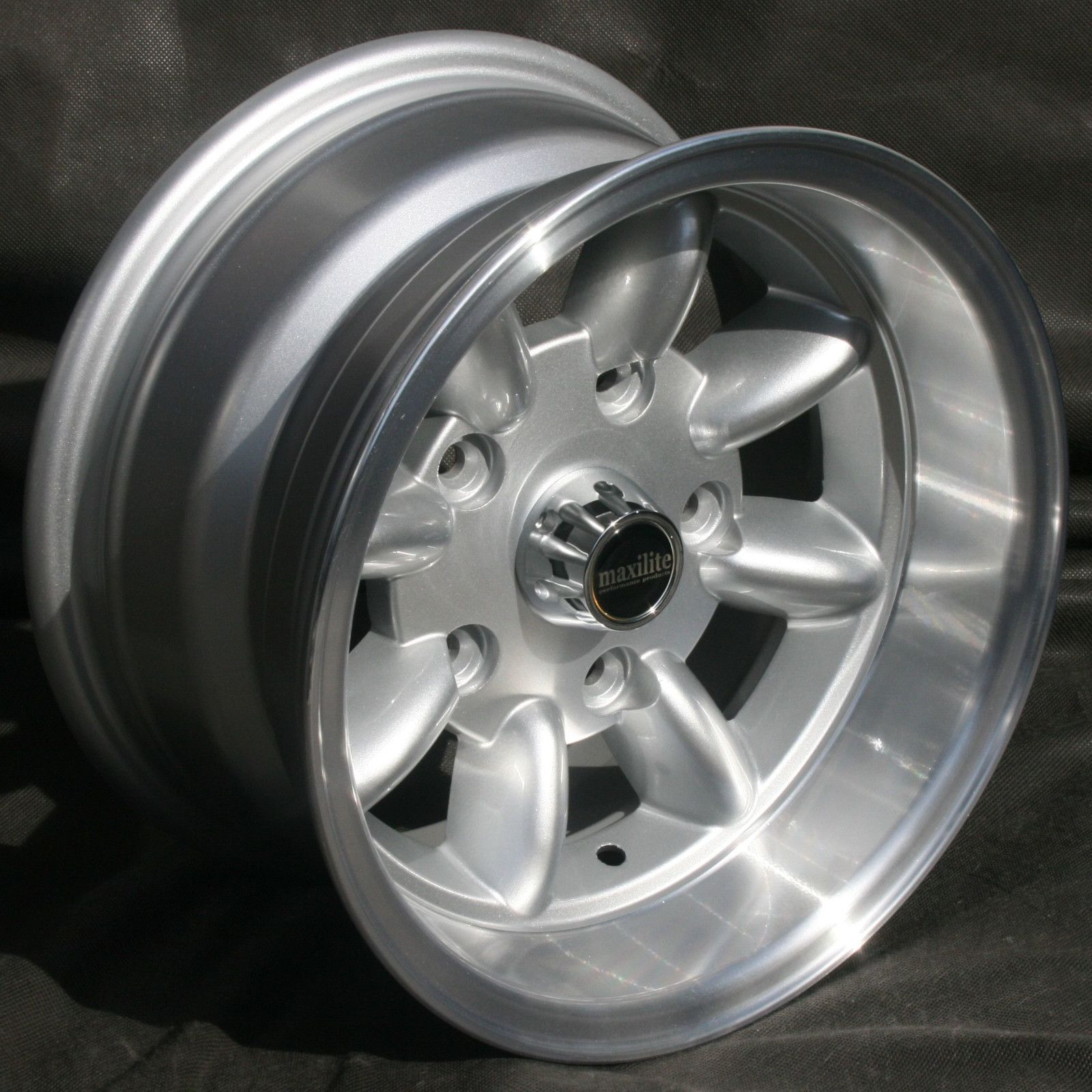 Maxilite Minilite Felge für Volvo 5,5x15 silber/diamond cut