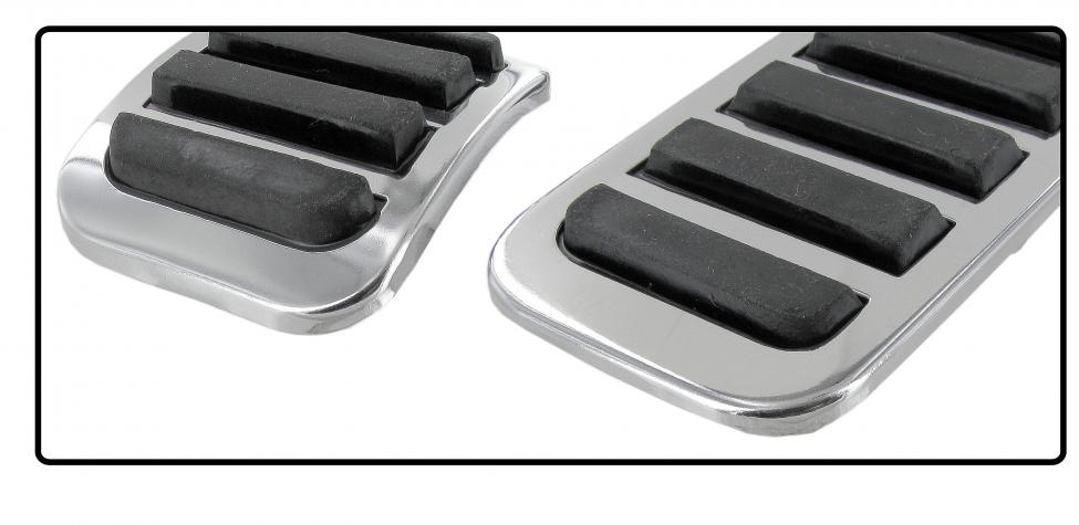 Chrom Pedal Abdeckung Set 3-teilig verchromt