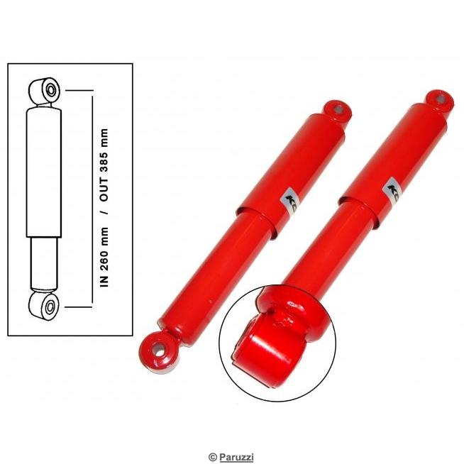 Einstellbarer Stoßdämpfer für Fahrzeuge mit Pendelachse hinten (pro Paar)