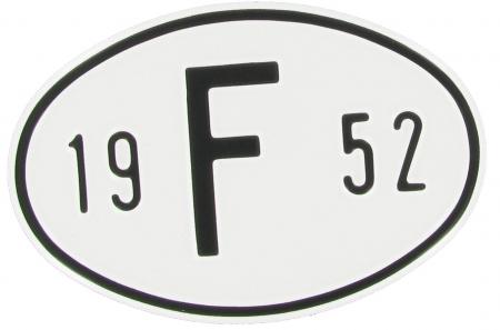 Landesplakette F 1952