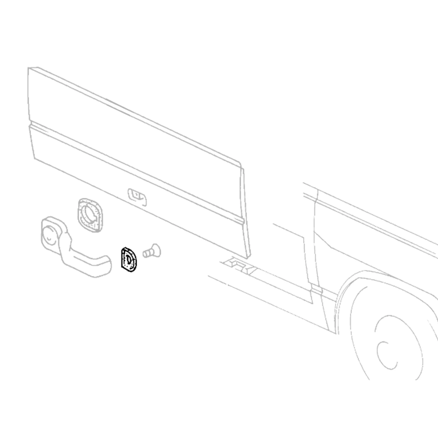 Griffunterlage Tresor Klappe VW Bus 79-92