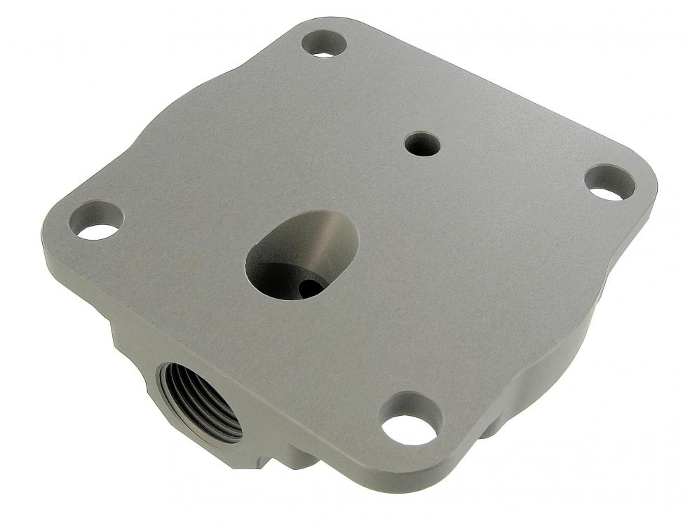 Aluminium Ölpumpendeckel mit Druckventil 9 bar
