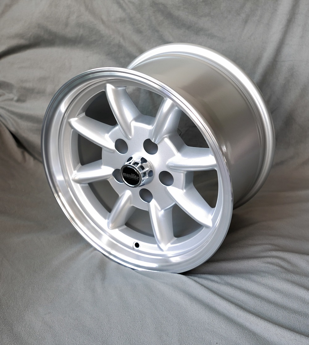 Maxilite Minilite Felge für Ford 9x15 silber/diamond cut