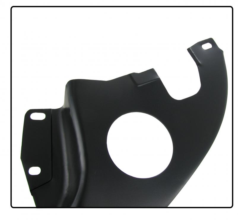 Motorabdeckplatte hinten Standard schwarz für VW-Oldtimer