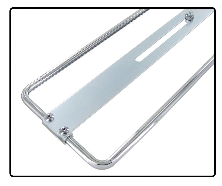 Verchromter Kennzeichenhalter für VW-Oldtimer – Aluminium