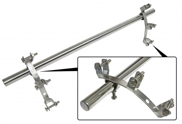 Gepäckträger Seitenleitner Halter Edelstahl
