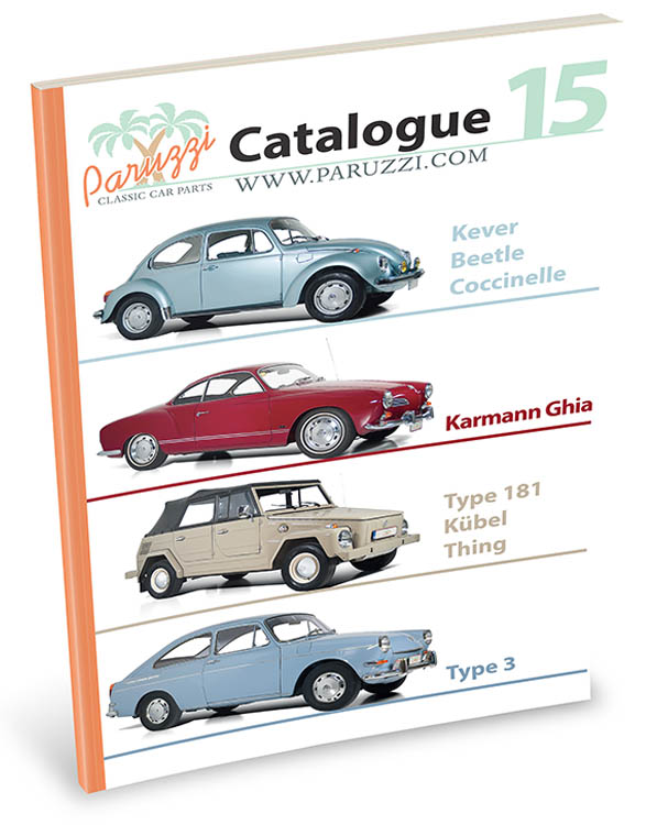 Klassischer VW Teilekatalog Beetle, Karmann Ghia, Typ 3, Typ 181