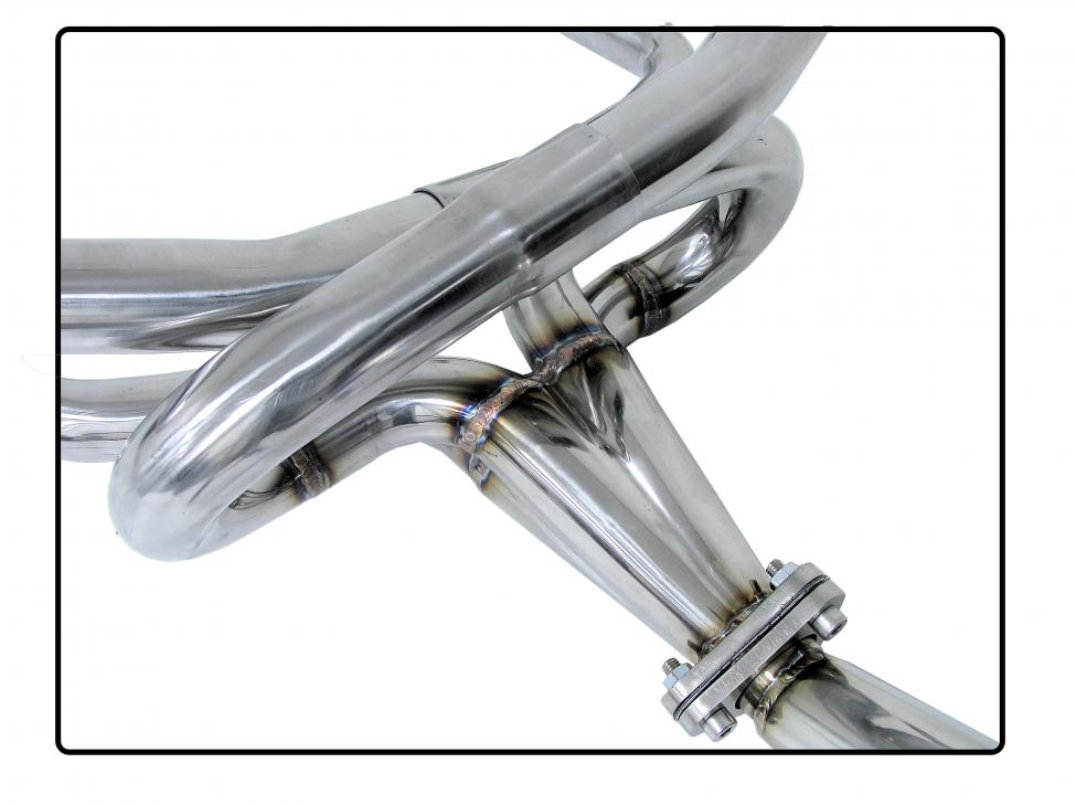 Edelstahl Competition Auspuffanlage 4-in-1 Konstruktion