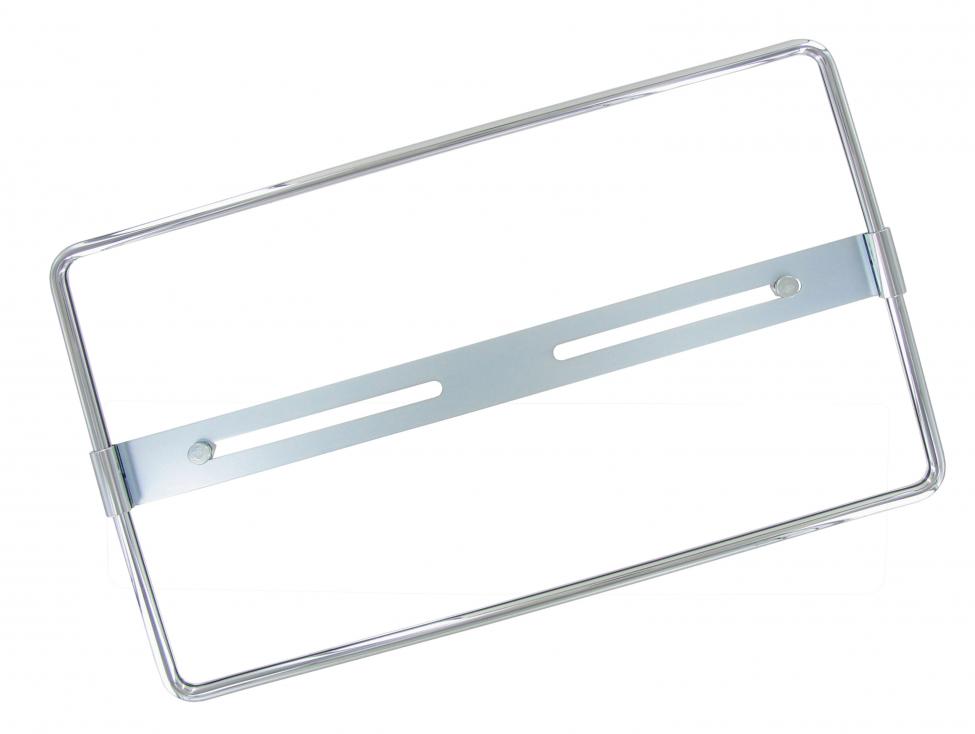 Verchromter Kennzeichenhalter Aluminium für VW-Oldtimer
