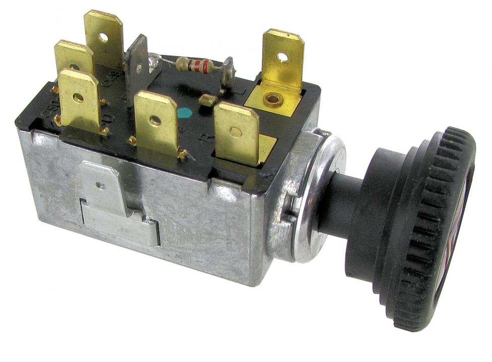 Warnblinkschalter 12V mit Kontrollleuchte für Oldtimer