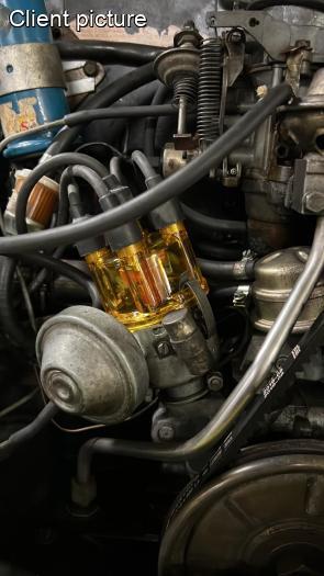 Verteilerkappe gelb transparent