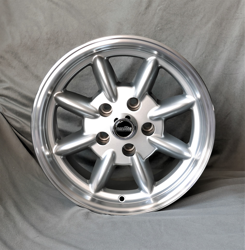 Maxilite Minilite Felge für Ford 8x15 silber/diamond cut