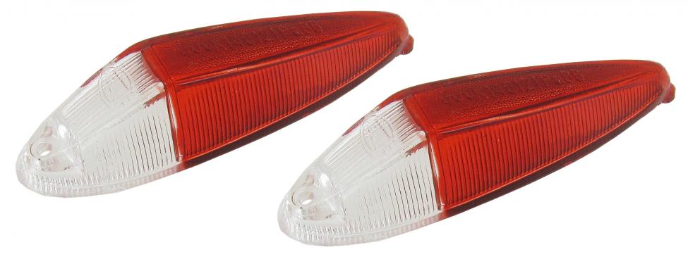 Standlicht Glas Klar/Rot für VW Typ 3 & Karmann Ghia T34