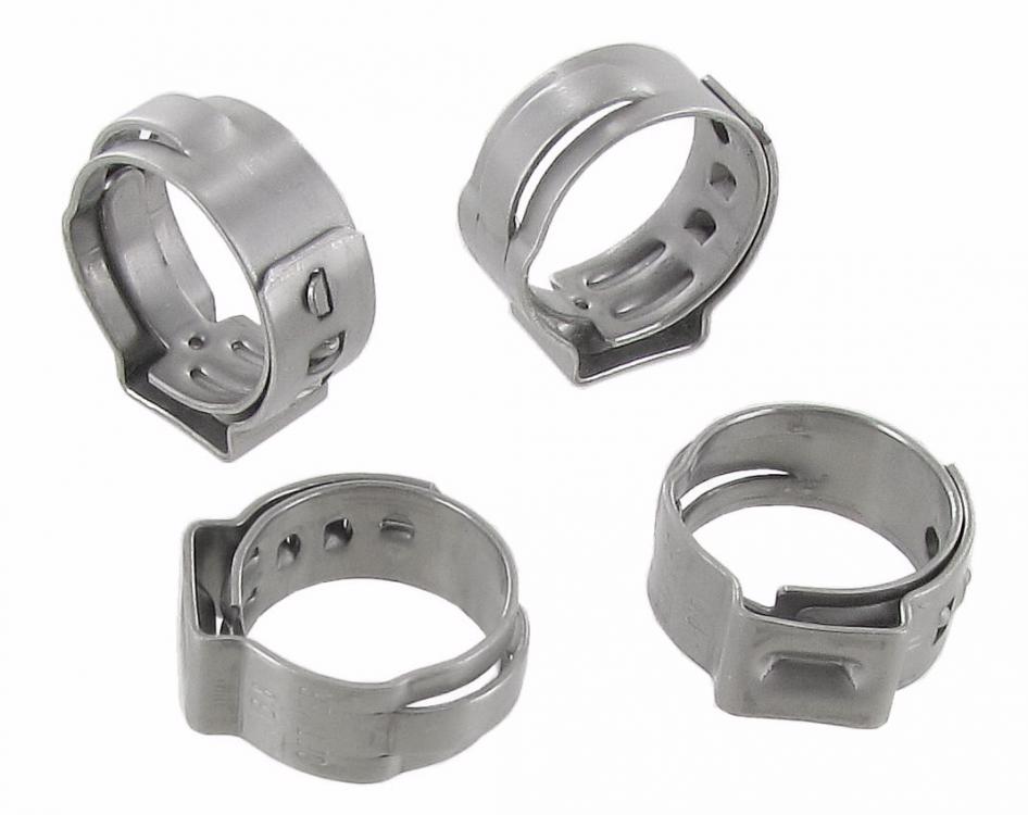 Stufenlose Edelstahl Ohr Klemmen 13,8-11,3 mm für VW Oldtimer