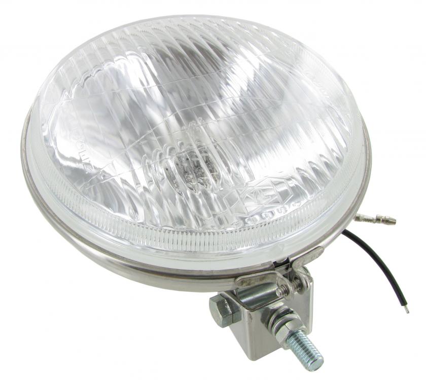 Scheinwerfer Polierter Edelstahl mit Neon-LED für VW-Oldtimer