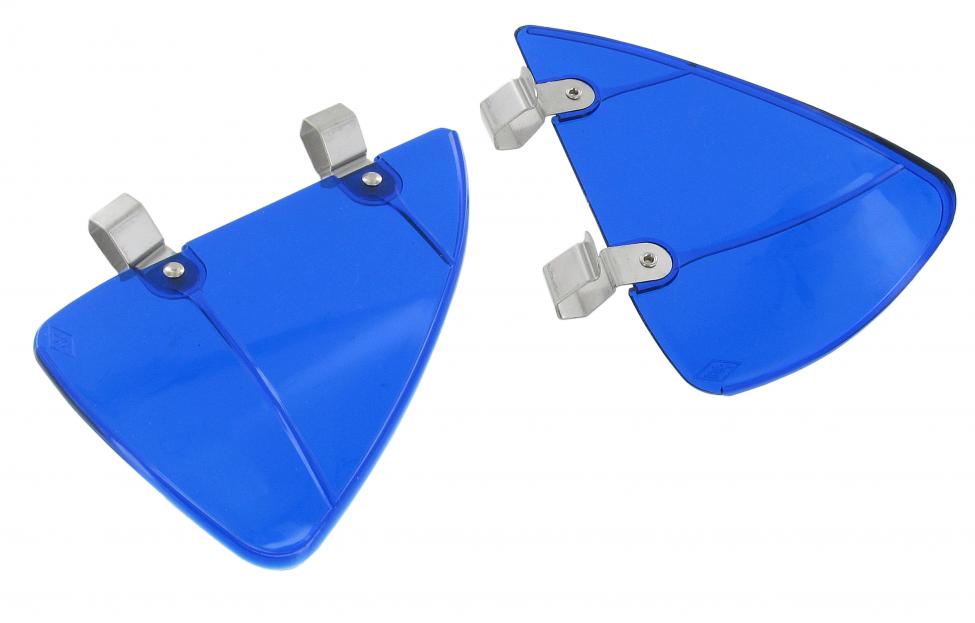 Ventilationsfenster Windabweiser blau transparent