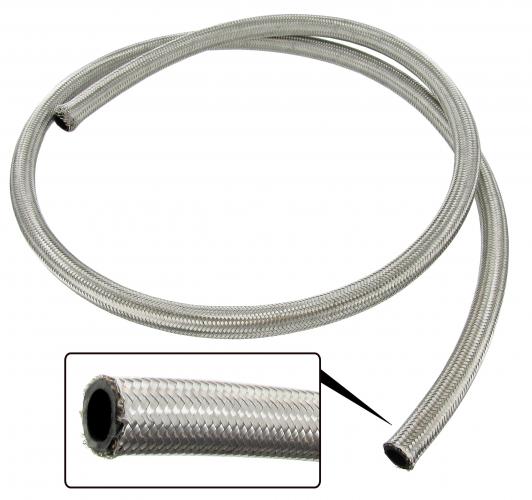 Ölschlauch 14,2 mm Edelstahl geflochten pro Meter