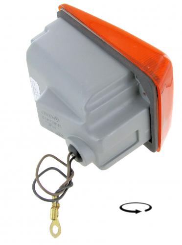 Blinkereinheit komplett Bernstein Orange Glas rechts