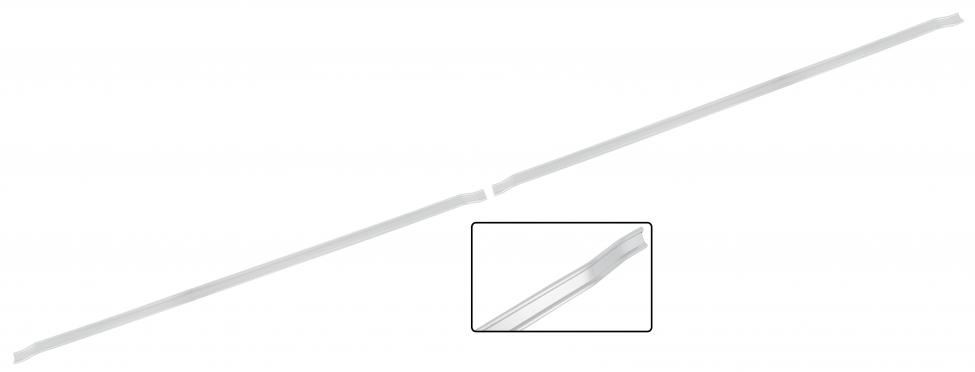 Seitenfenster Gardinenschiene links Aluminium Vorhang Schiene
