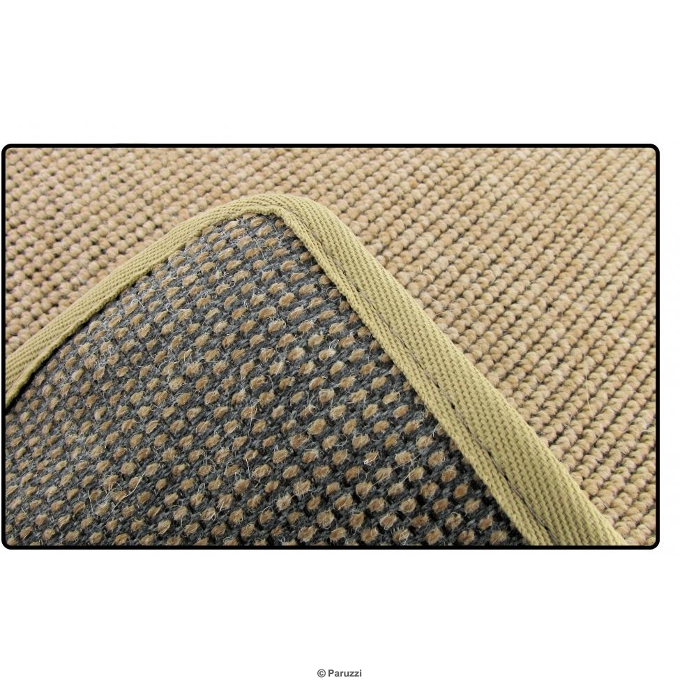 Schlingenflor-Teppichfußmatten beige (4-teilig)