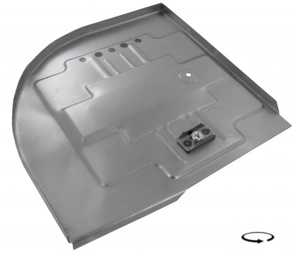 Bodenblech Hinten Rechts (für 12V Batterie)