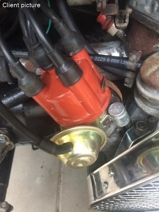 Unterdruckverstellung des Verteilers