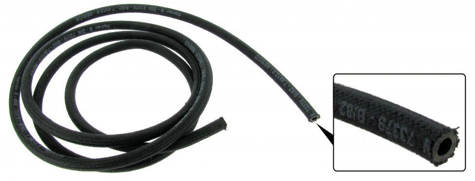 Benzinschlauch 7 mm mit Textilgewebe – Original-Restaurierung