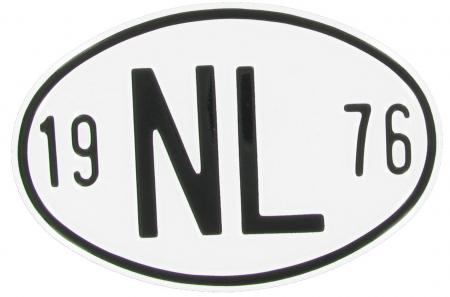 Landesplakette NL 1976 – Aluminium Nationalitätszeichen für VW-Oldtimer