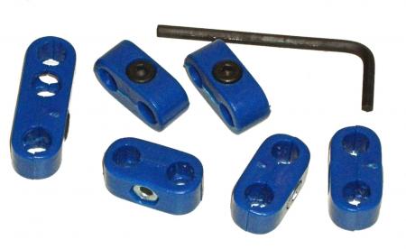 Zündkabelseparatoren Blau - 5er Set für VW Oldtimer