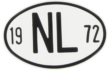 Landesplakette NL 1972 | Aluminium Nationalitätsschild
