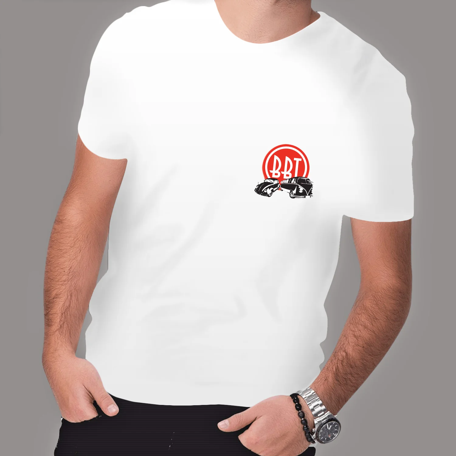 VW Oval T-Shirt Weiß XXL - BBT Production Merchandise