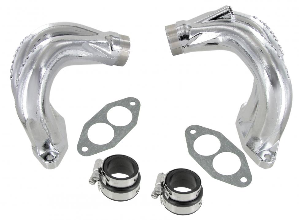 Chrom Ansaugkrümmer Bögen Satz für VW Oldtimer 1300/1600