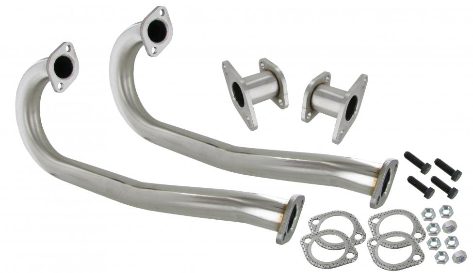 Edelstahl Wärmetauscher J-Rohre mit Flansch-Adaptern Type 1