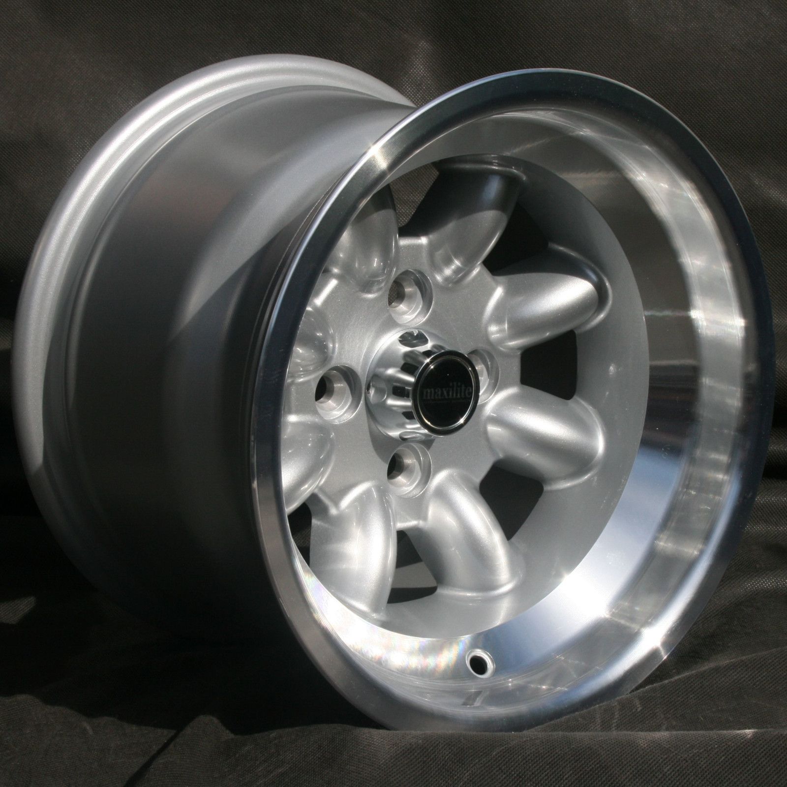 Felge Minilite Style 9x13 4x100 ET-12 silber/glanzgedreht  