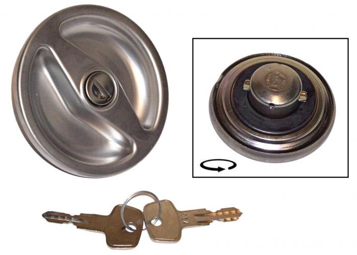 Tankdeckel abschließbar mit Schloss und Schlüssel