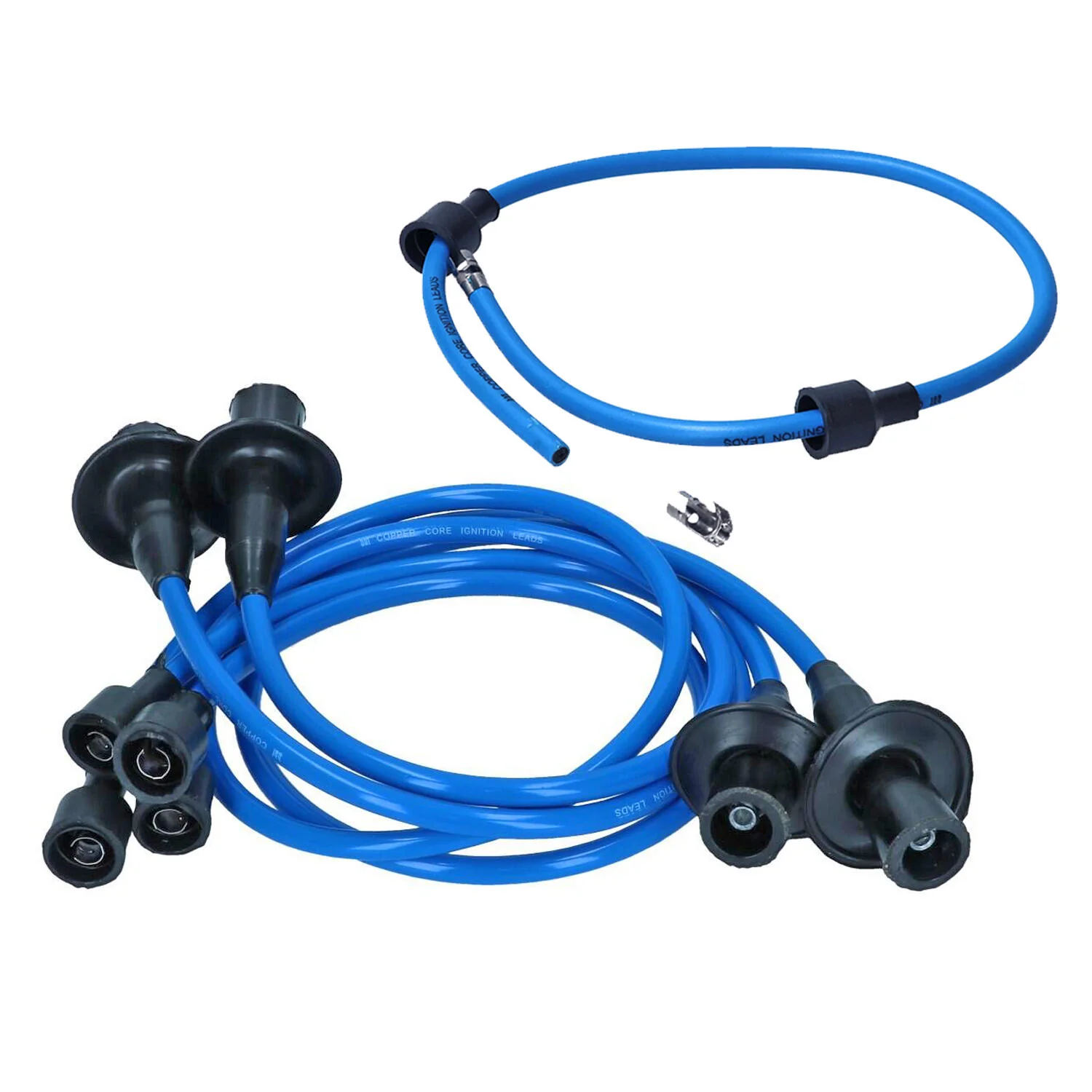 Zündkabelsatz Typ 1 Kupfer Blau 60cm Hauptkabel