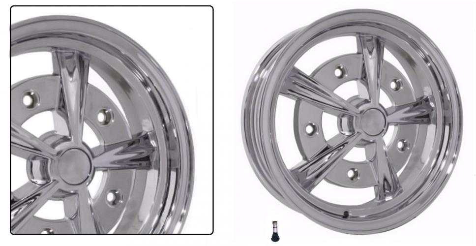 Radar Felge Chrom - Aluminium Reproduktion für VW Oldtimer