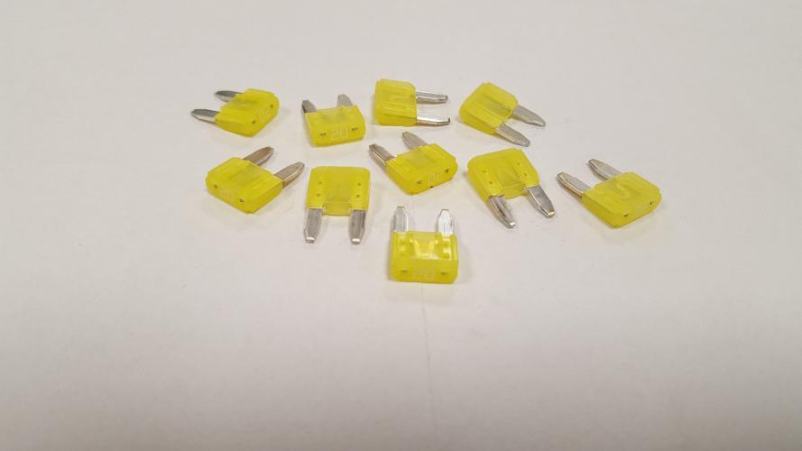 Flachsteck Sicherungen mini 20A für VW-Oldtimer