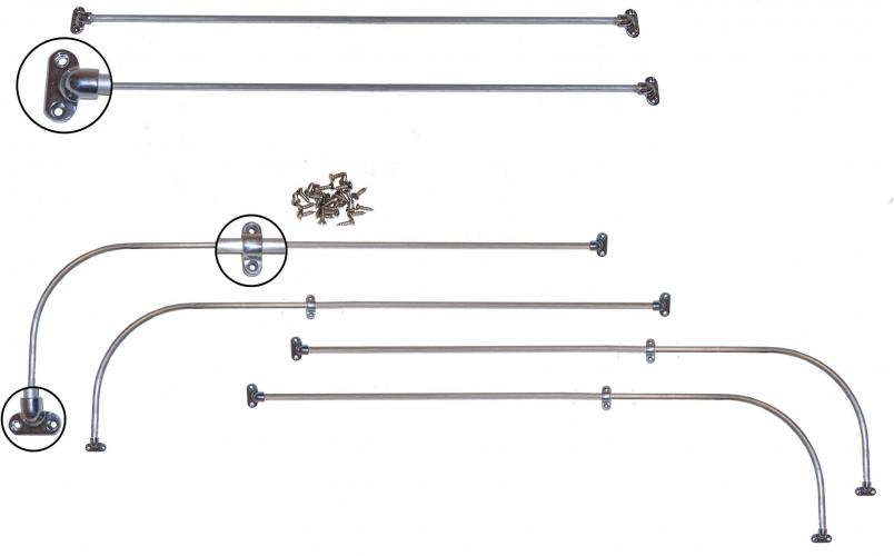 Fensterschutz Jailbars-Satz (2 Heckfenster + Heckscheibe)