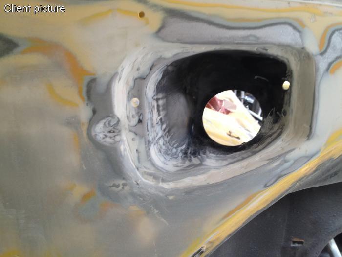 Reparaturblech für den Kraftstofftank