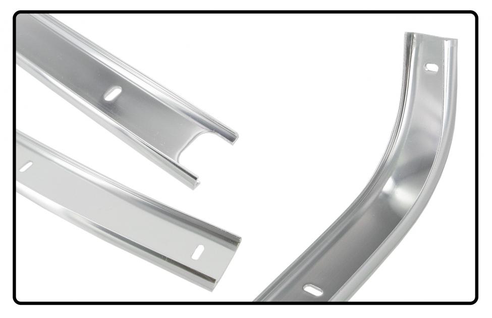 Hinteres Seitenfenster Dachgummi Zierleisten Links Aluminium