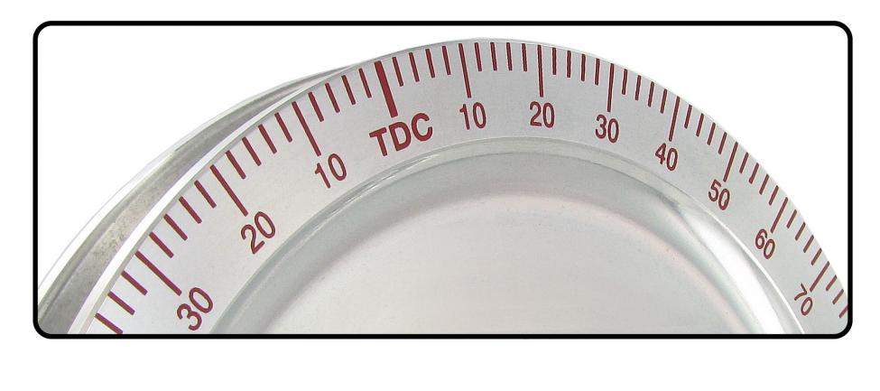 Aluminium Kurbelwellenriemenscheibe 170mm mit roter Graduierung