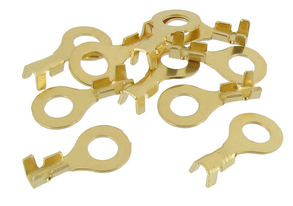 Unisolierte Ringkabelschuhe 6 mm für 1,0-2,5 mm² Kabel