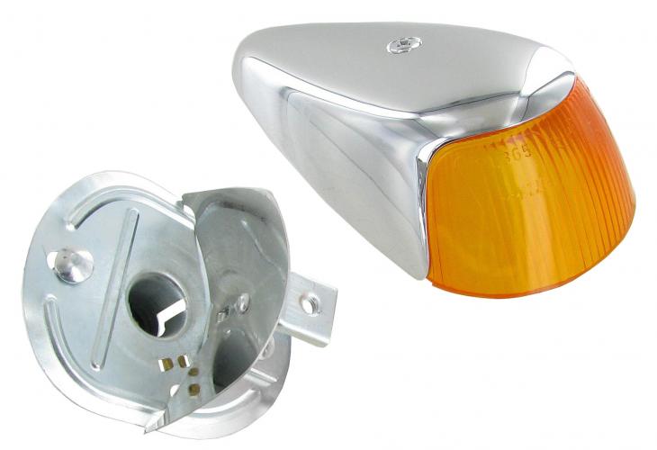 Blinkereinheit Bernstein Orange Glas A-Qualität